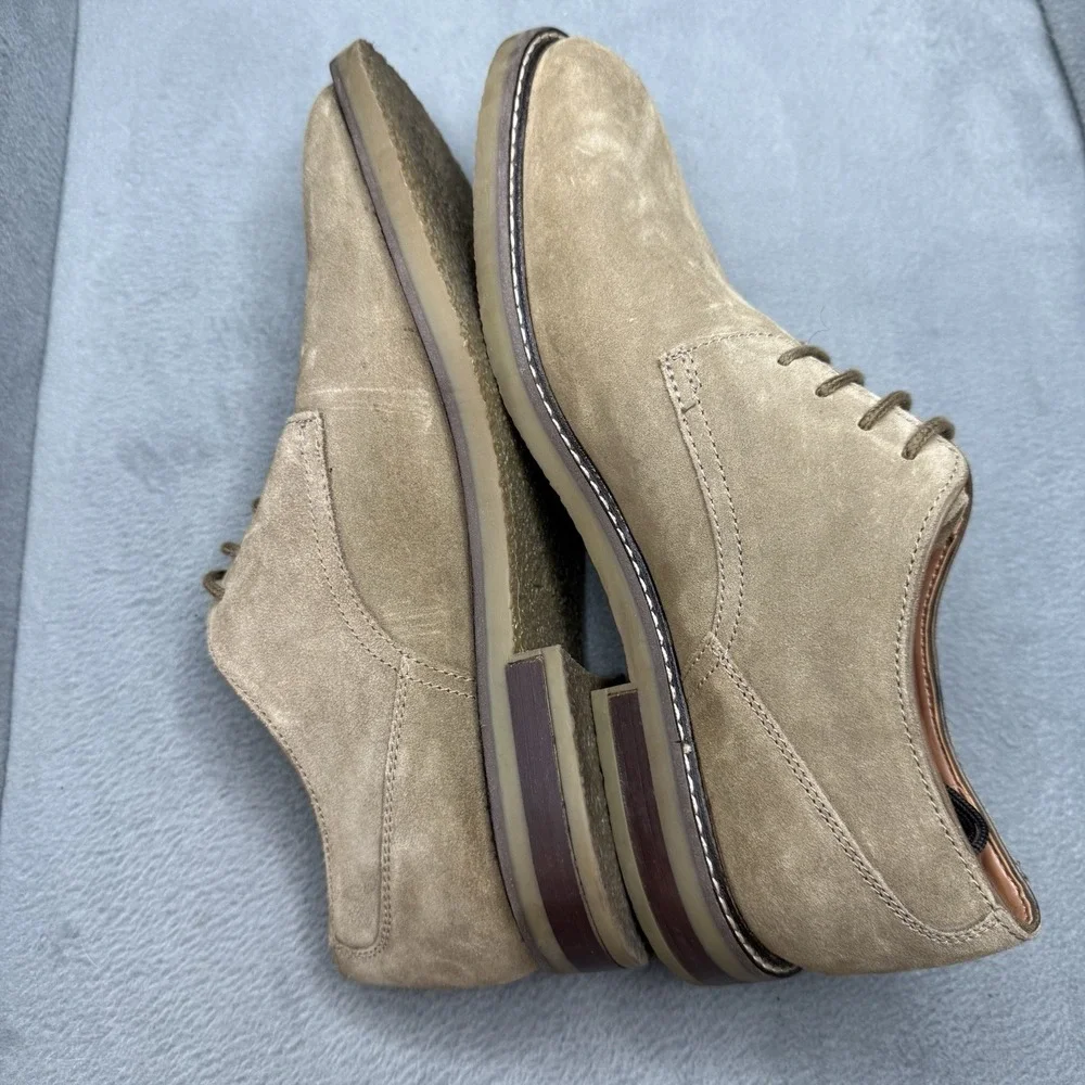 Clarks Collection Men's 10 M Olive Suede Lace Up Plain Toe Casual Shoes